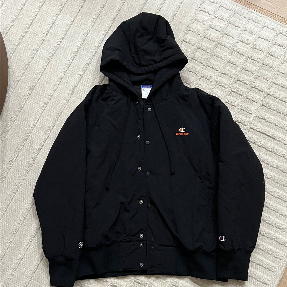 Champion Black Hooded Jacket